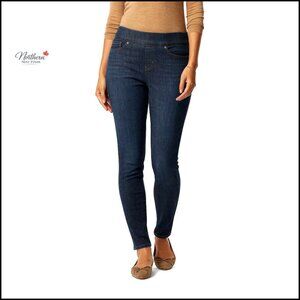 Totally Shaping Pull-On Skinny Jeans Stretch Elastic Waist